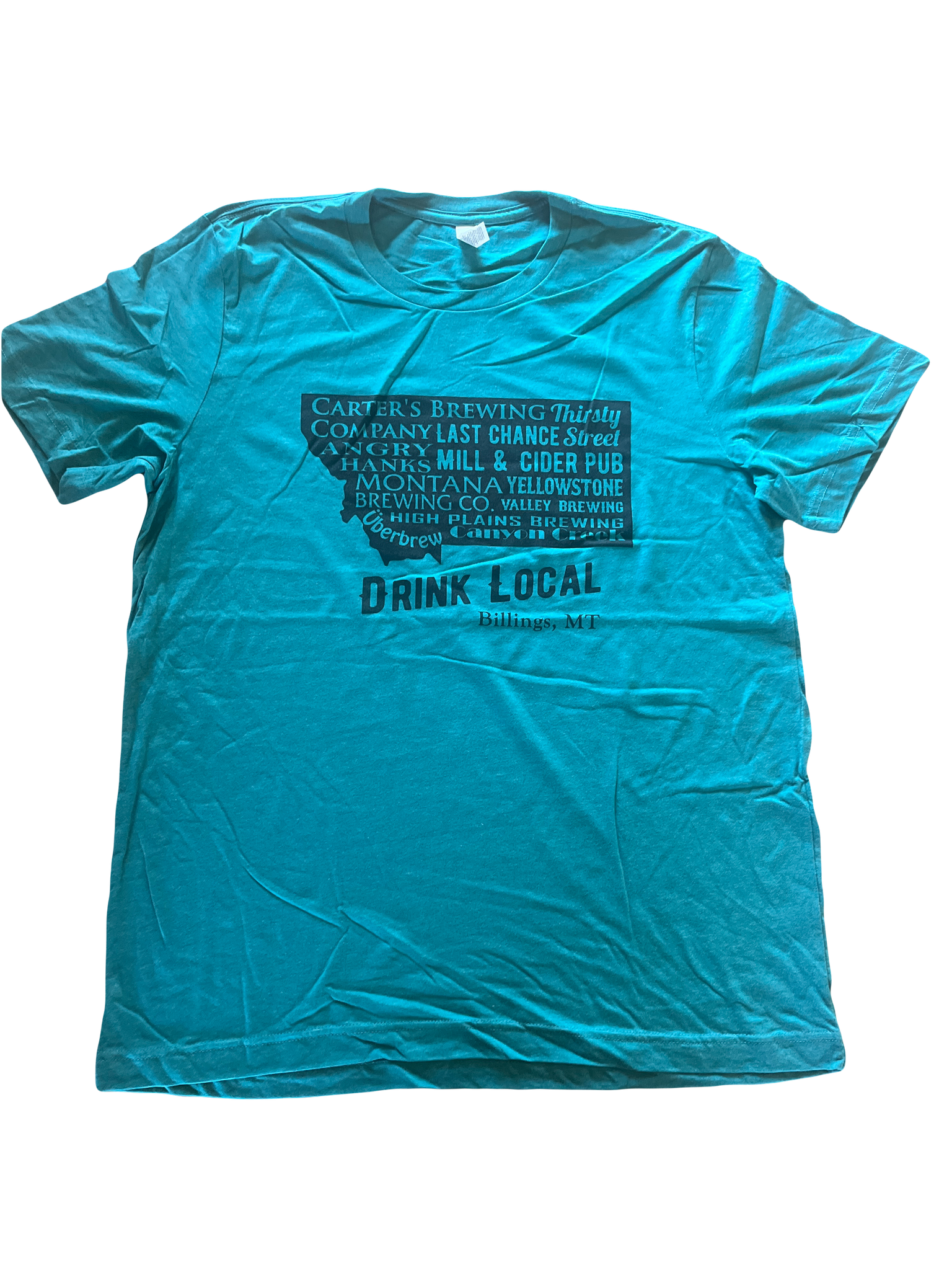 Teal Billings Brewery Shirt