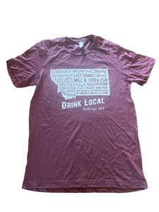 Maroon Billings Brewery Shirt