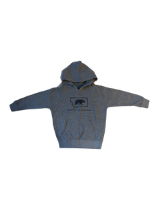 Youth Nickel Grey Wild Bear Hoodie