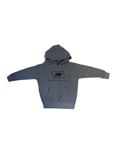 Toddler Nickle Grey Wild Bear Hoodie
