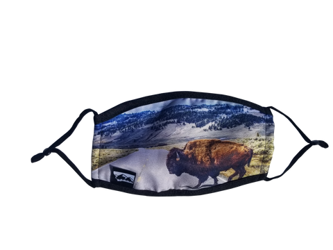 Montana Bison Face Mask with Filter