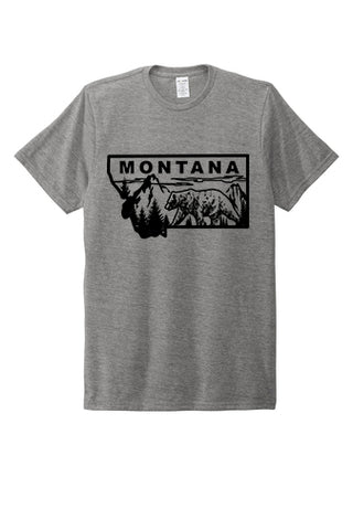 Men's Montana Grizzly Shirt Grey