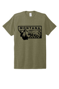 Men's Montana Grizzly Shirt Military Green