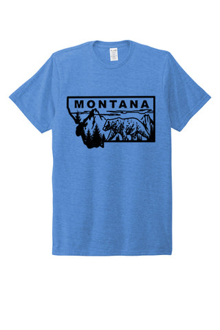 Men's Montana Grizzly Shirt Blue