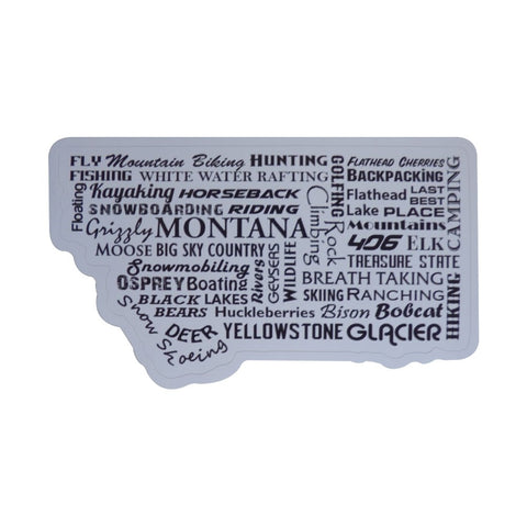 Montana Word Sticker