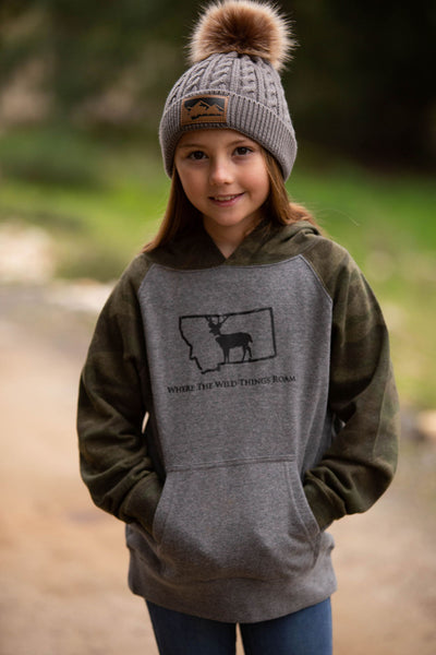 Youth Camo Wild Deer Hoodie