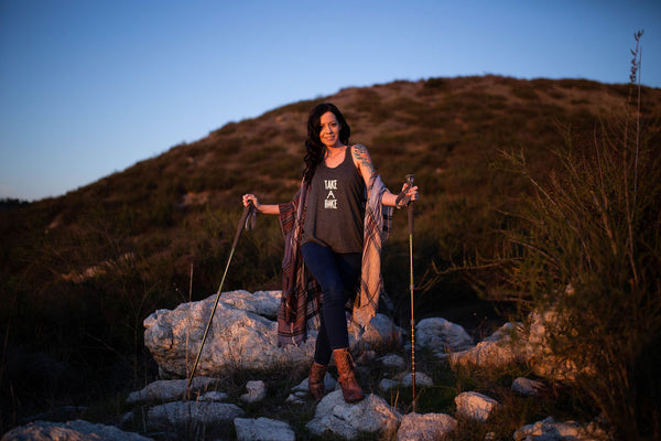 Women's Take A Hike Tank Grey