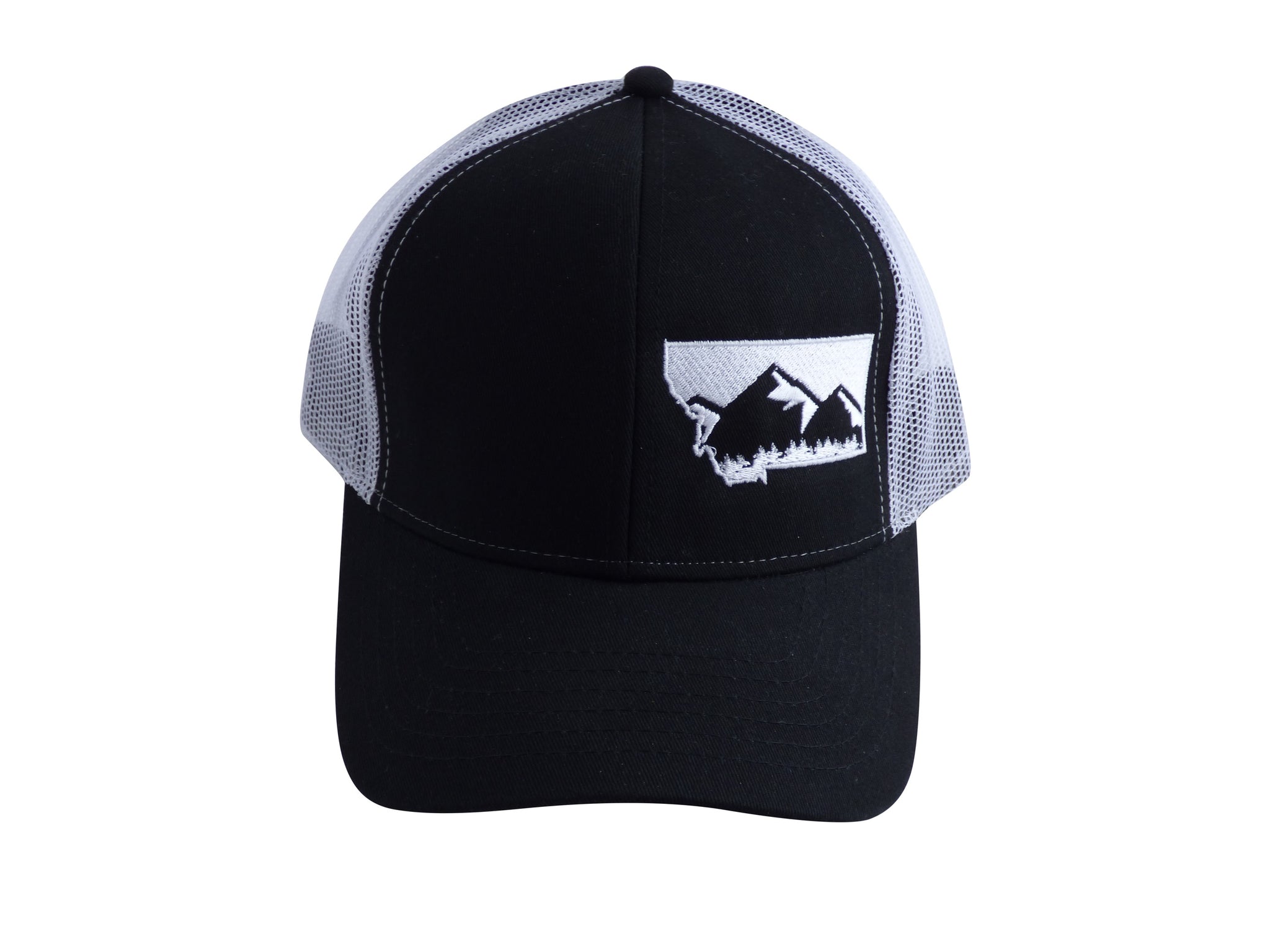 Black with White MT Hat