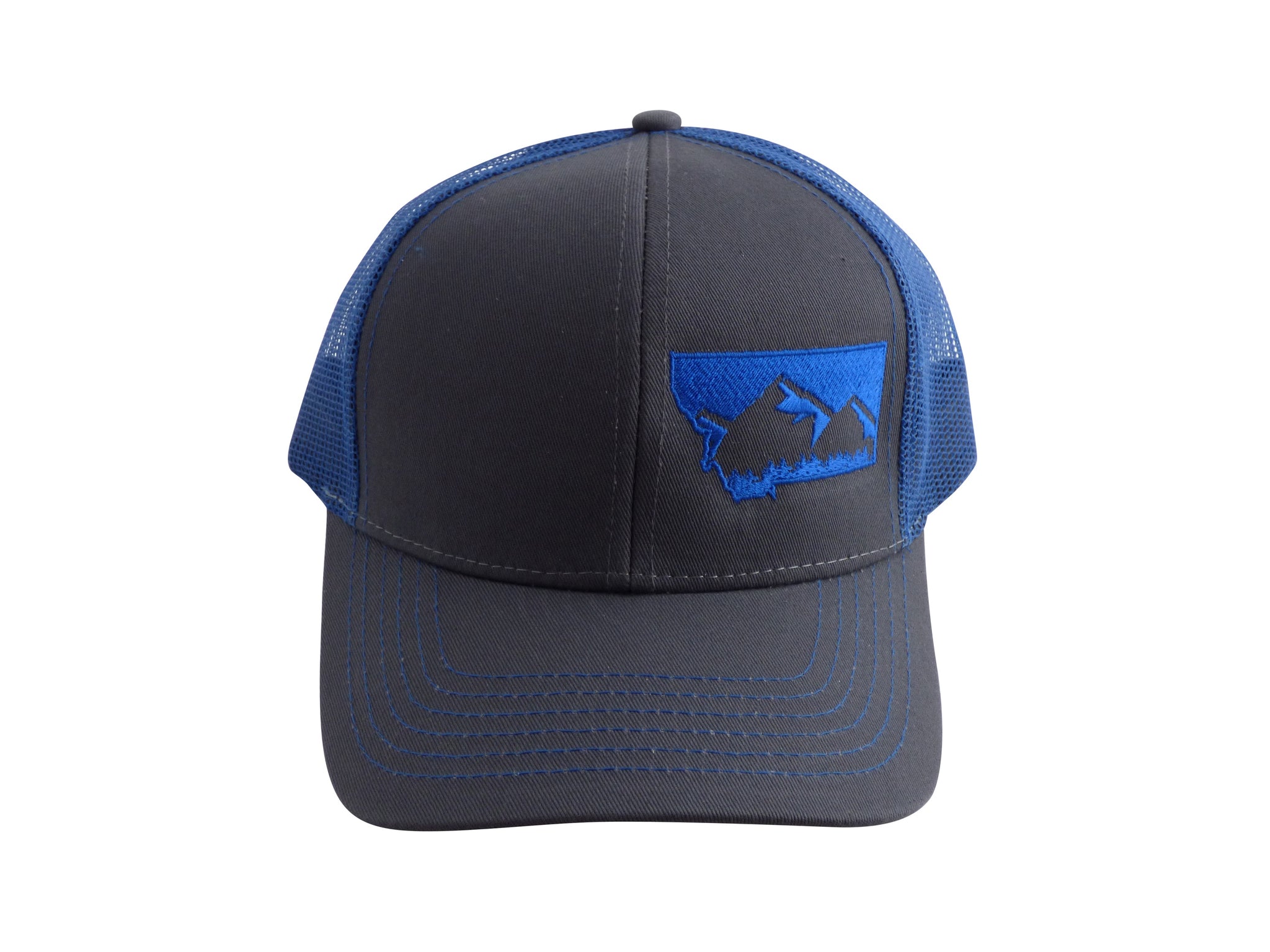 Charcoal with Cobalt Blue MT Hat