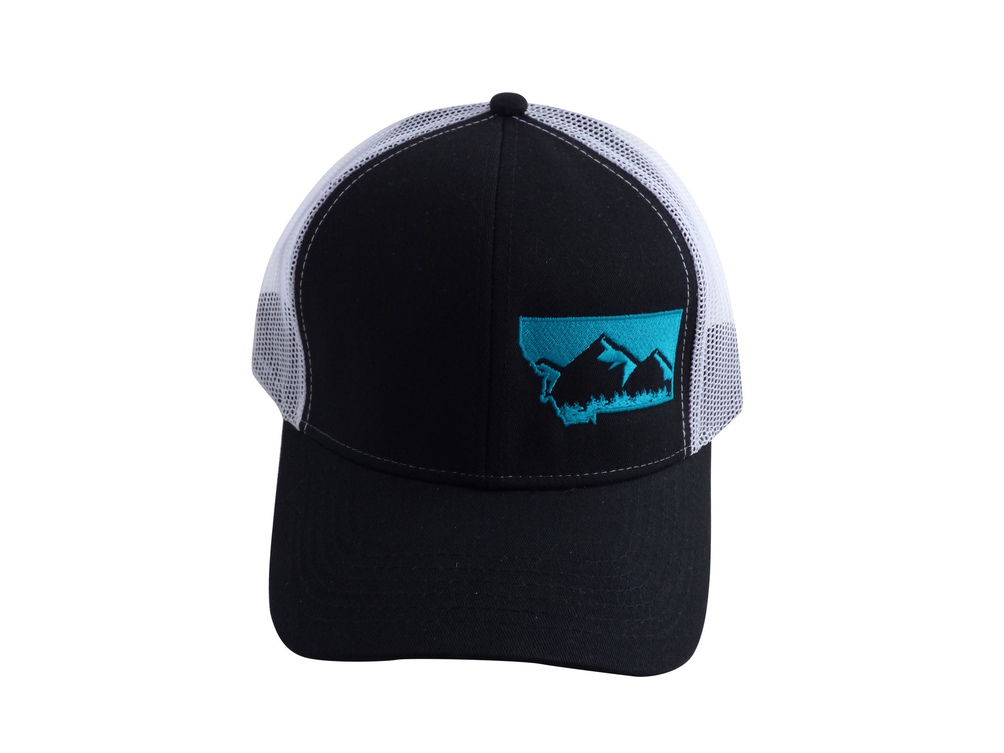 Black with Teal MT Hat