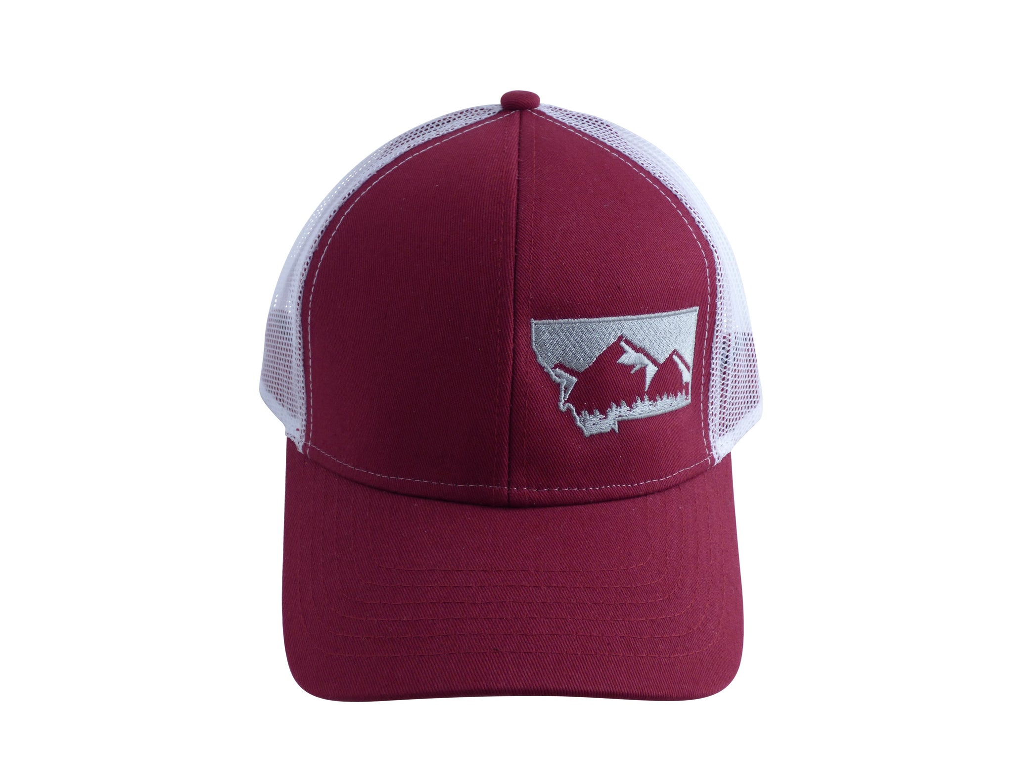 Maroon with Grey MT Hat