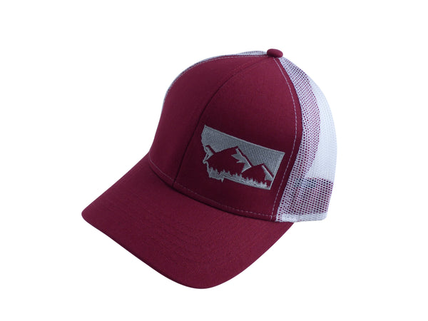 Maroon with Grey MT Hat