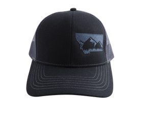 Black and Charcoal MT Hat