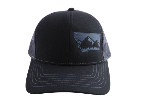 Black and Charcoal MT Hat