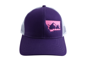 Purple and Pink MT Mountain Hat