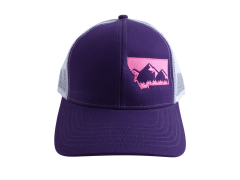 Purple and Pink MT Mountain Hat