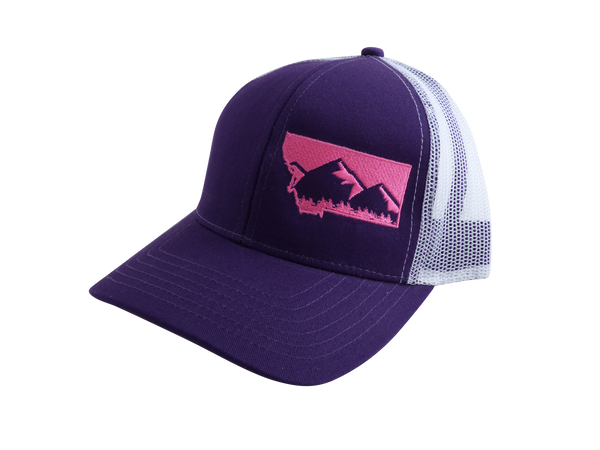 Purple and Pink MT Mountain Hat