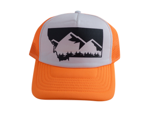 CLEARANCE Adult Neon Orange Mountain Hat