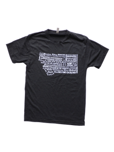 Men's Charcoal Montana Word Shirt