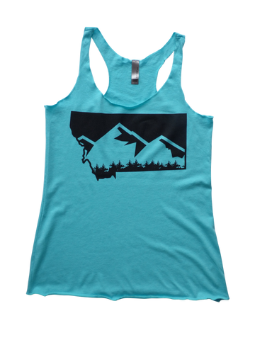 Women's Mountain Tank Aqua