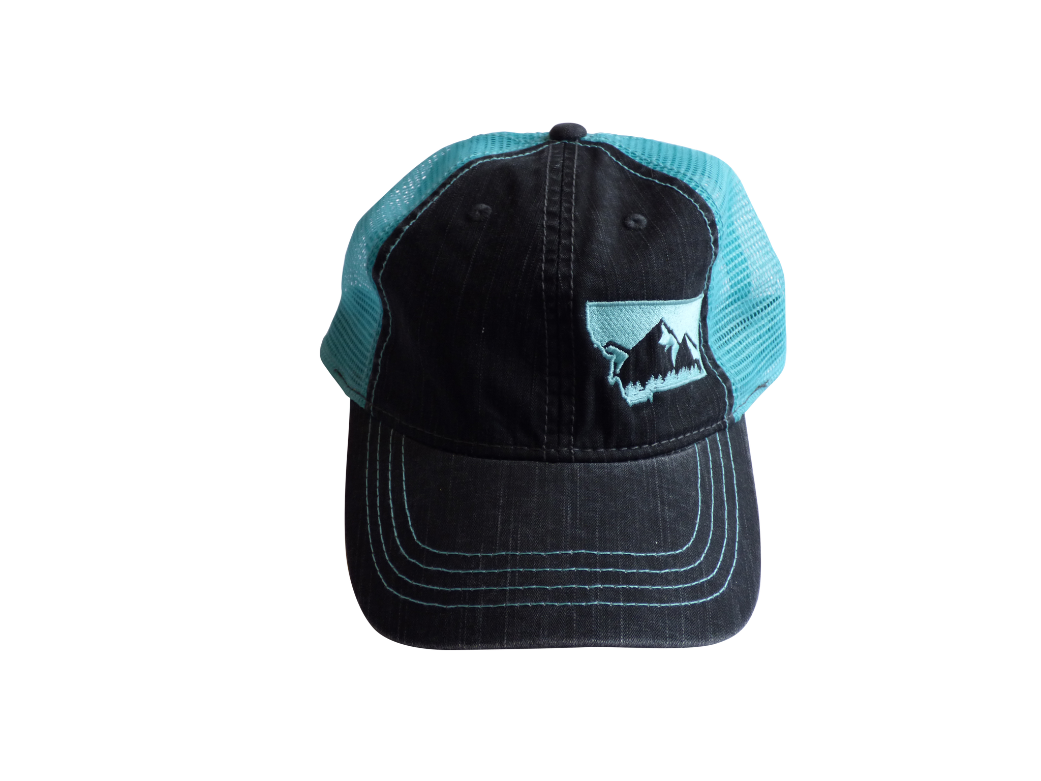 Soft Front Embroidered Mountain Hat Mint