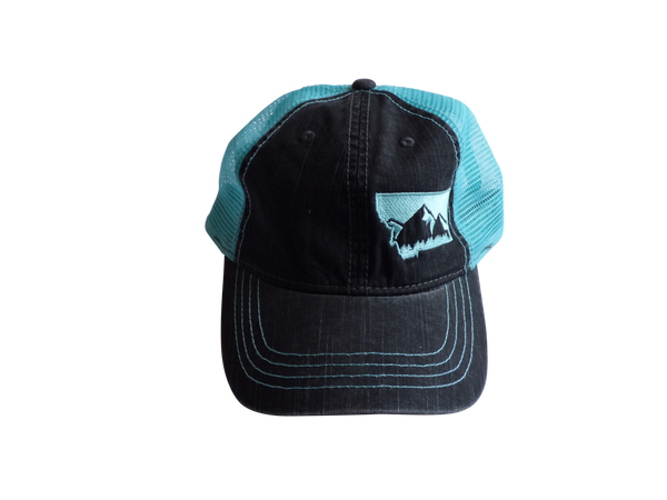 Soft Front Embroidered Mountain Hat Mint
