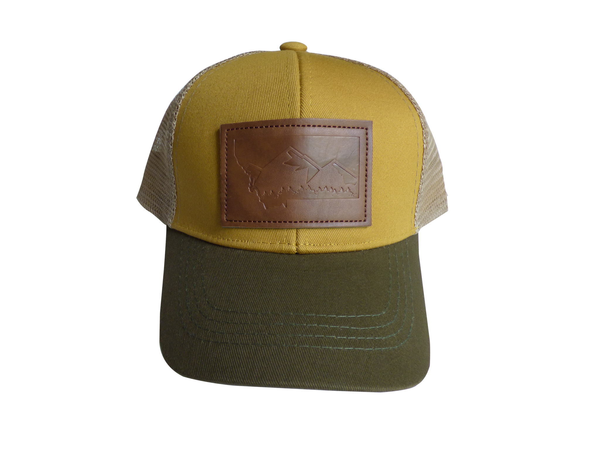 Child Montana Leather Patch Hat