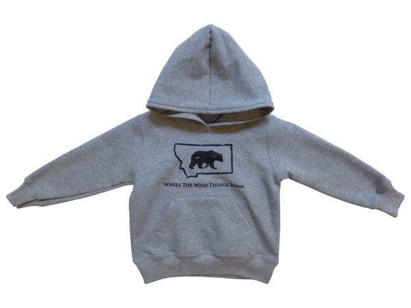 Toddler Grey Bear Hoodie