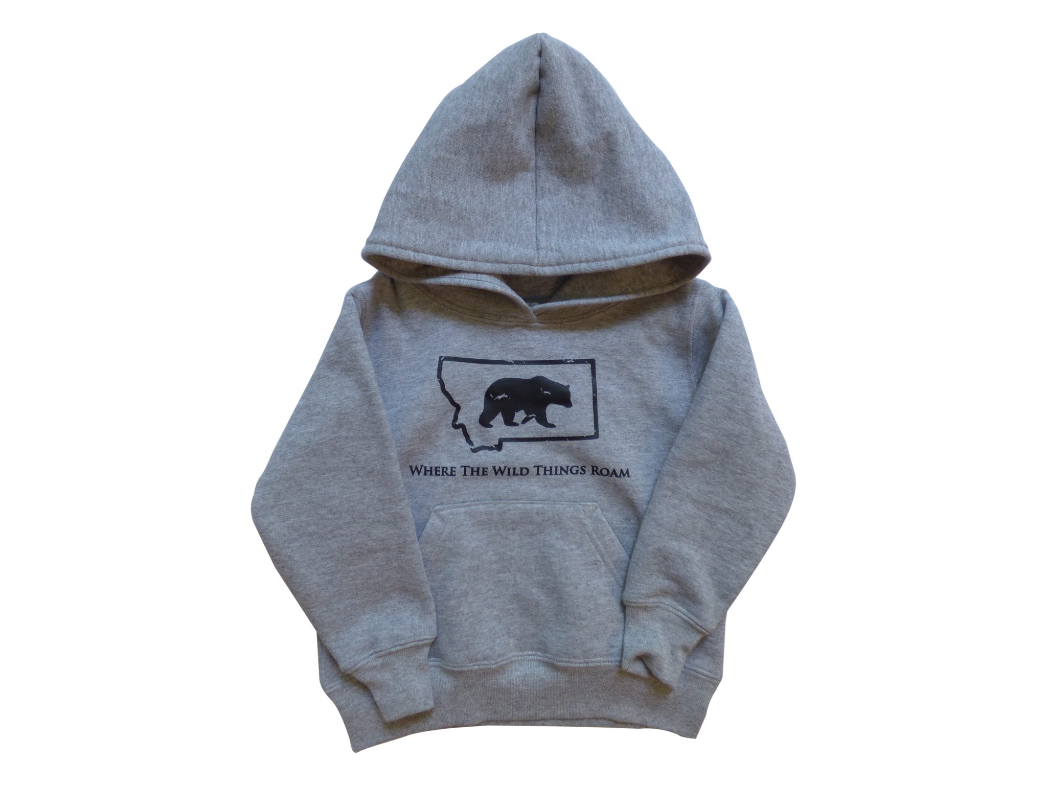 Toddler Grey Bear Hoodie