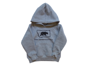 Toddler Grey Bear Hoodie