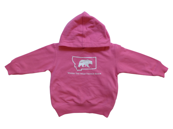 Toddler Pink Bear Hoodie