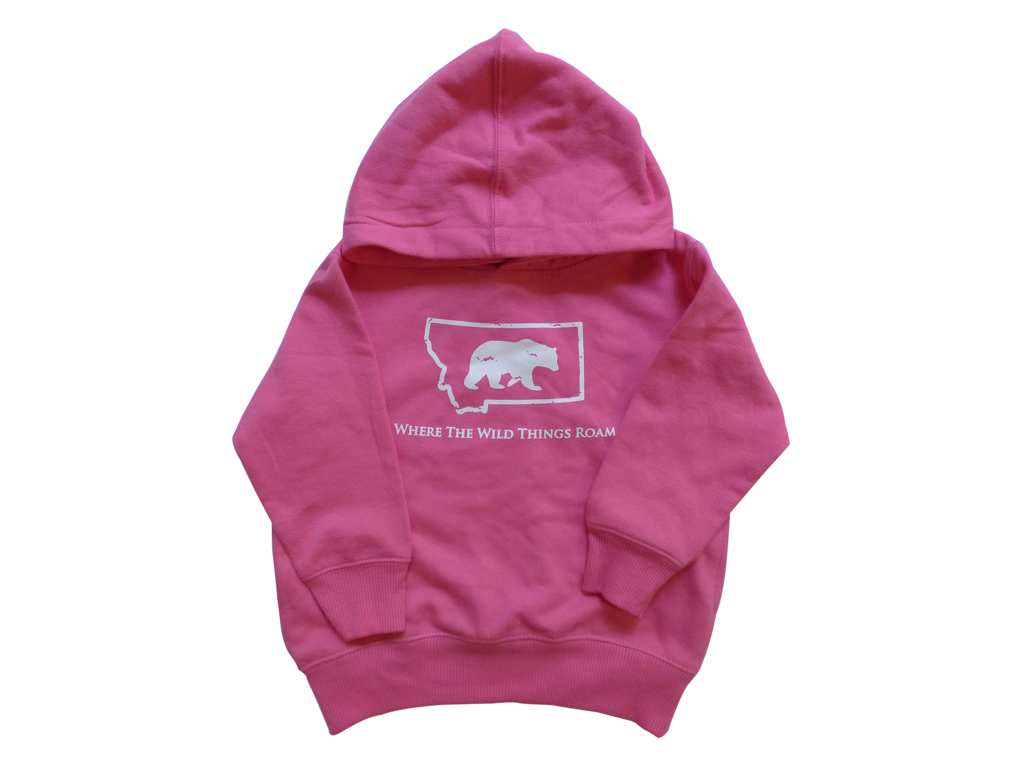 Toddler Pink Bear Hoodie