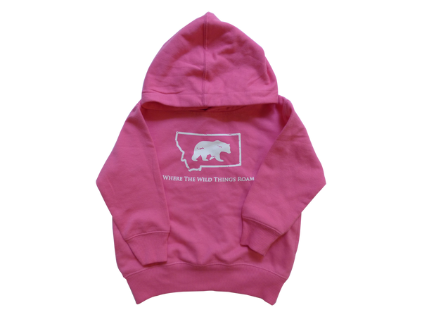 Toddler Pink Bear Hoodie