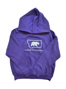 Toddler Purple Bear Hoodie