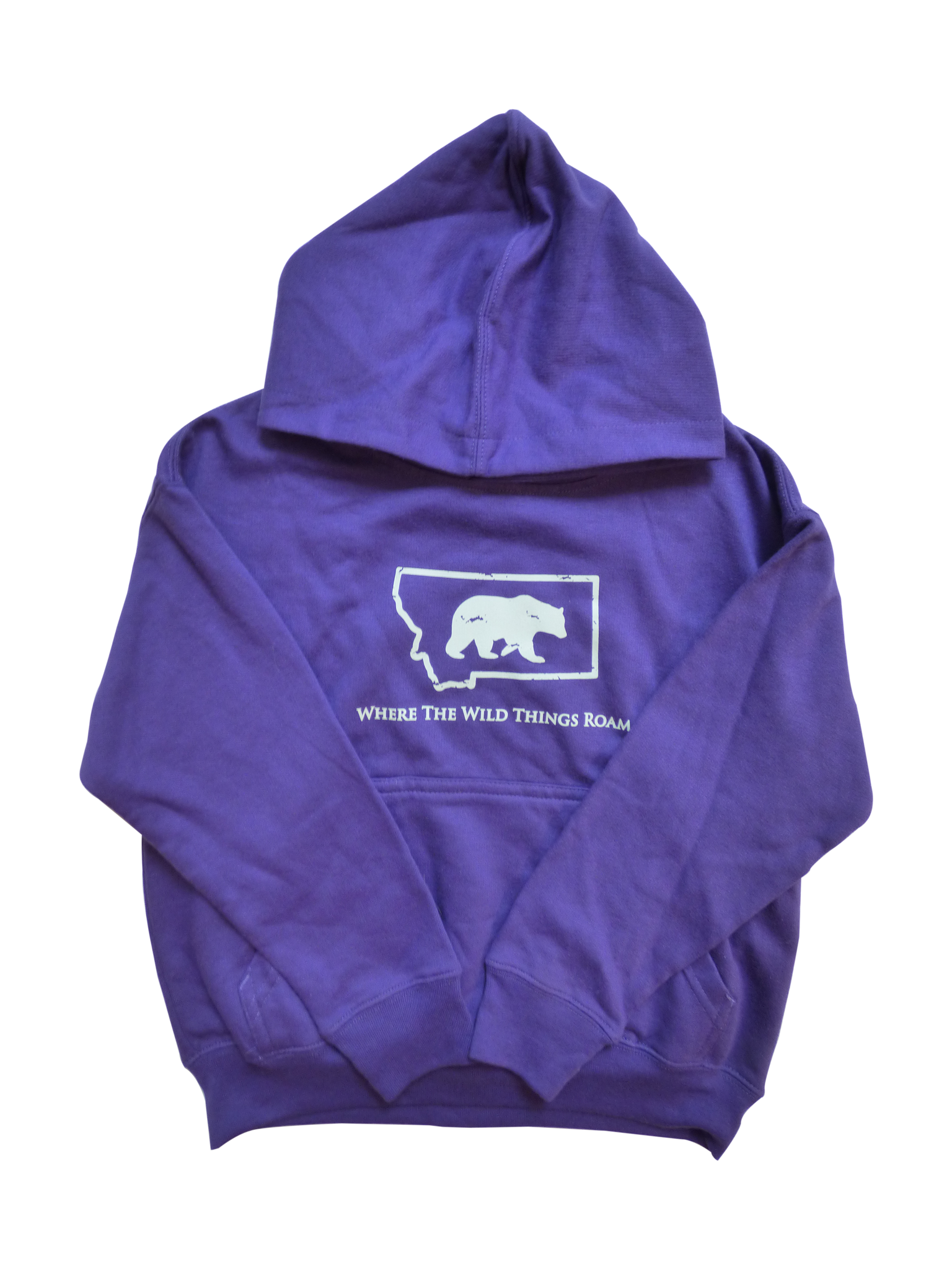 Youth Purple Bear Hoodie