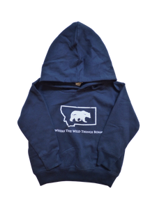 Toddler Navy Bear Hoodie