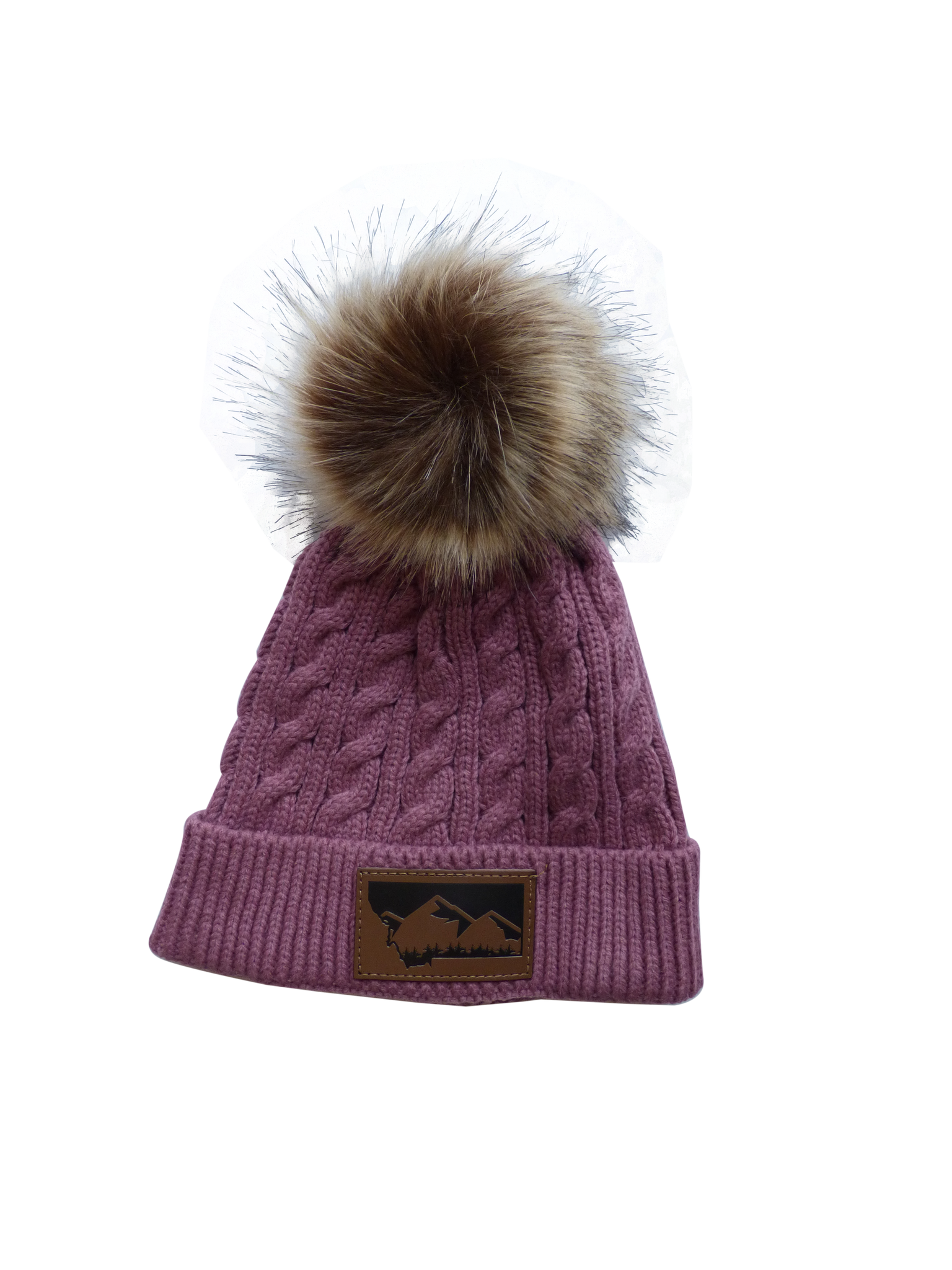 Child Mauve Montana Mountain Pom Pom Hat