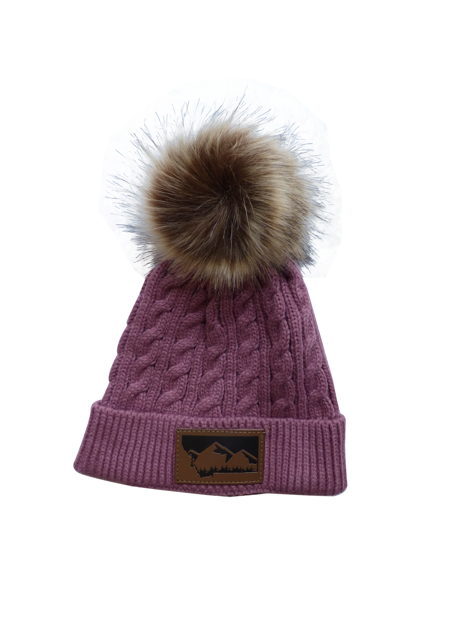Infant Mauve Montana Mountain Pom Pom Hat