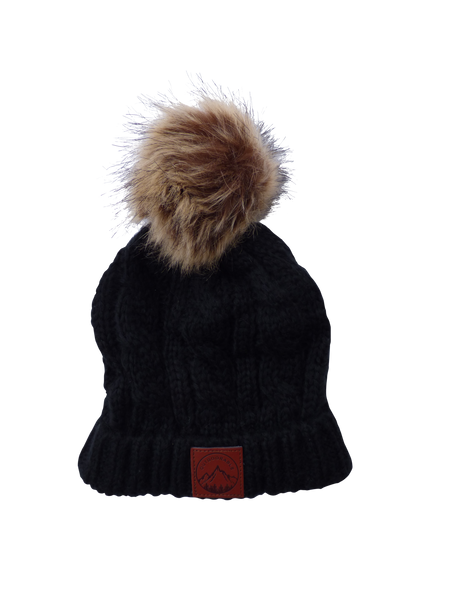 Adult Black Outdoorable Pom Pom