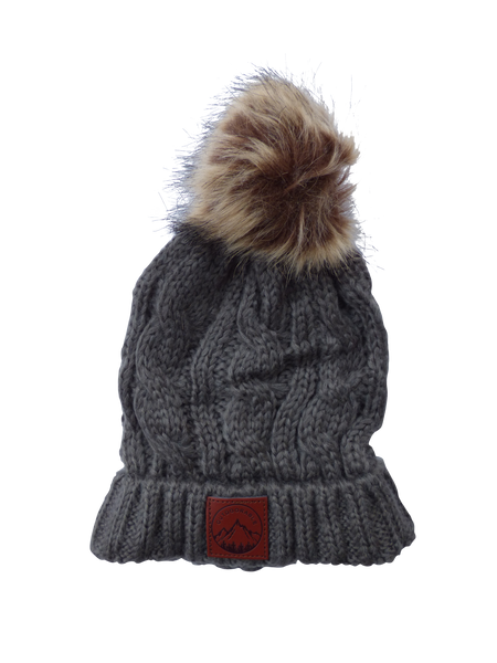 Adult Grey Outdoorable Pom Pom