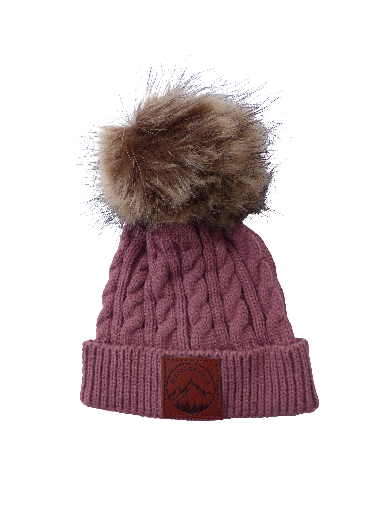 Infant Mauve Outdoorable Pom Pom Hat