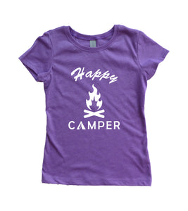 Girls Happy Camper Shirt