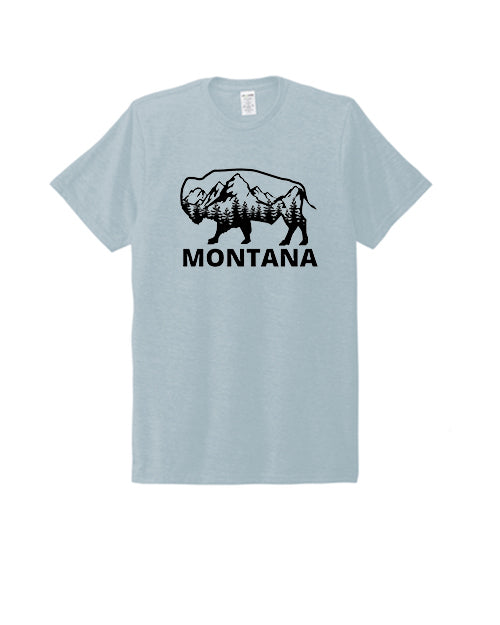 Men's Montana Bison Shirt Slate Blue