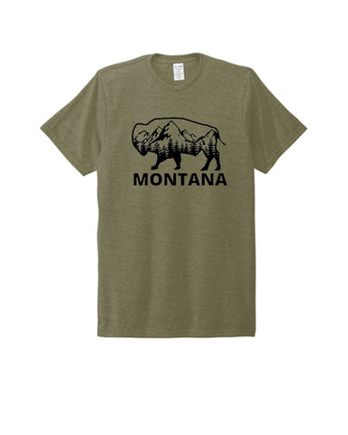 Men's Montana Bison Shirt Military Green