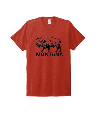 Men's Montana Bison Shirt Burnt Orange