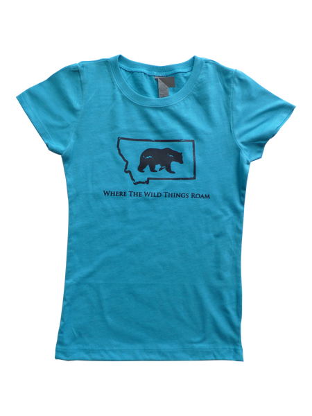Girls Wild Bear Shirt