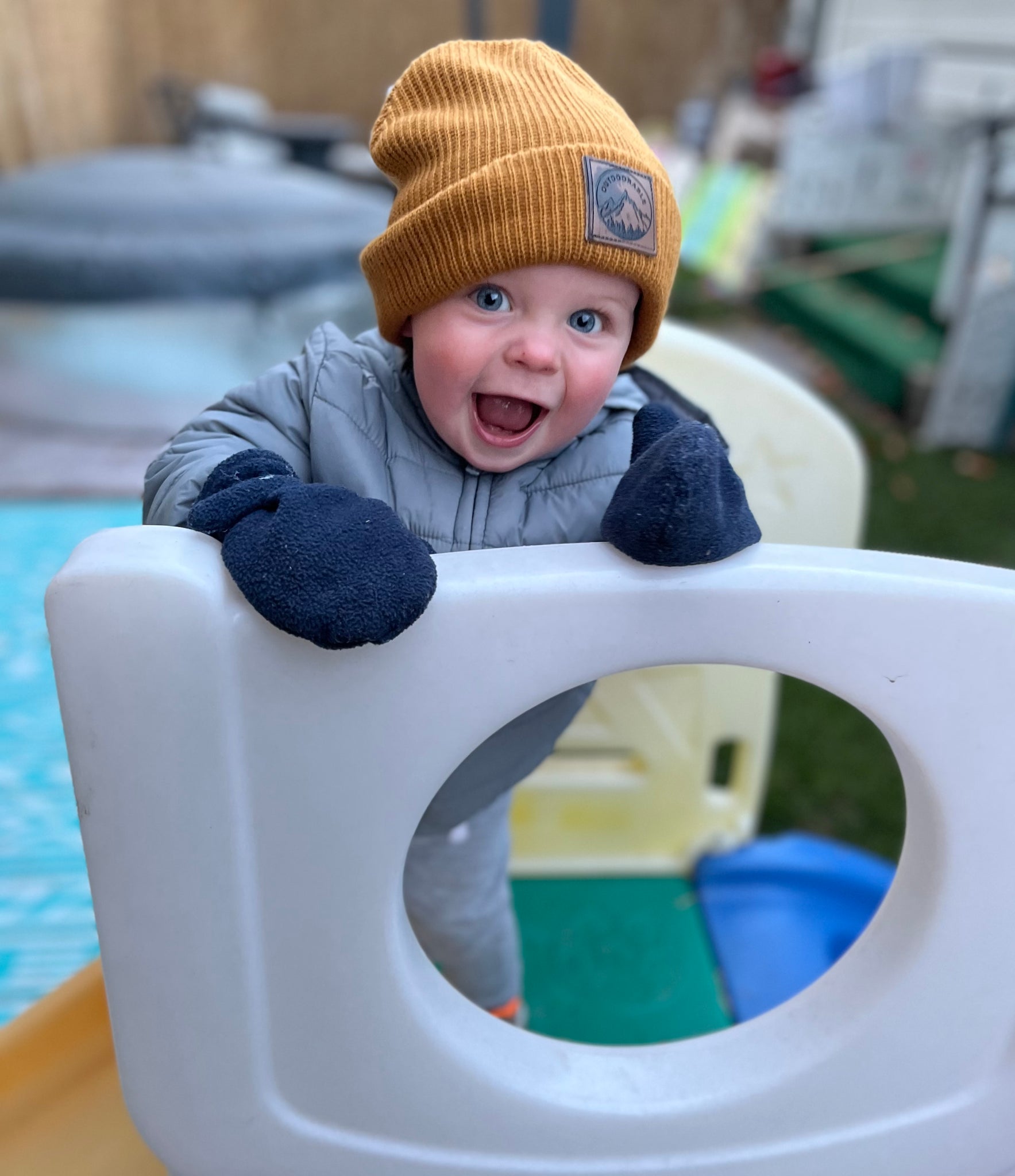 Toddler Mustard Outdoorable Beanie