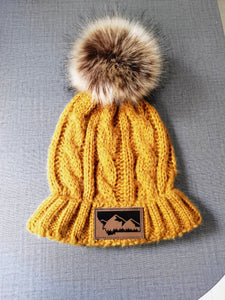 Adult Mustard Montana Pom Pom