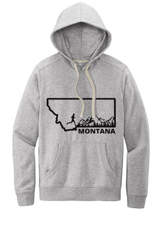 Heather Grey Montana Men's Runner Hoodie