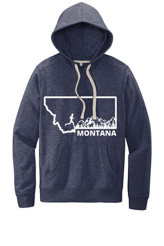 Heather Navy Montana Men's Runner Hoodie